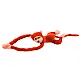 Plush Monkey Mascot with Sound, Orange 80 cm Pliušiniai žaislai