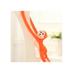 Pliušinė oranžinė beždžionėlė su garsu 80 cm