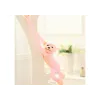 Plush Monkey Mascot with Sound, Pink 80 cm Pliušiniai žaislai