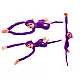 Plush Monkey Mascot with Sound, Purple, 60 cm Pliušiniai žaislai