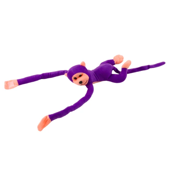 Plush Monkey Mascot with Sound, Purple 80 cm Pliušiniai žaislai