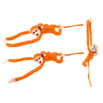 Pluusi ahv koos beebimaskotiga, oranž heliga 70 cm