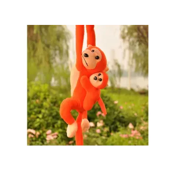 Pluusi ahv koos beebimaskotiga, oranž heliga 70 cm