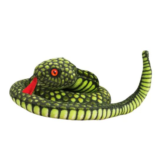 Plush Snake Mascot Light Green 100 cm Pliušiniai žaislai