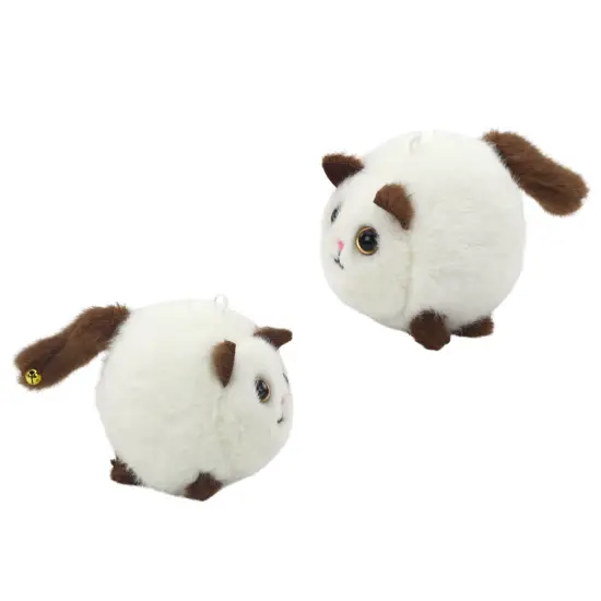 Plush Stretched Cat Jumping Mascot White Pliušiniai žaislai