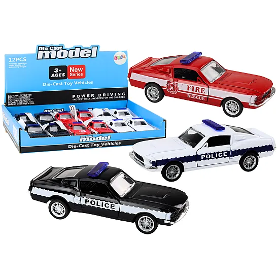 Police Car Fire Department Privileged Vehicles 1:32 Mix Žaisliniai automobiliai