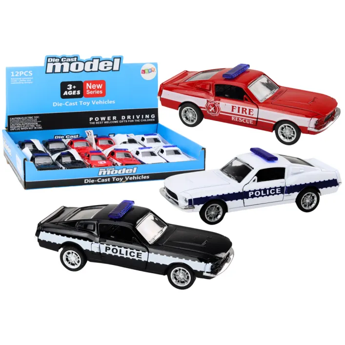 Police Car Fire Department Privileged Vehicles 1:32 Mix Žaisliniai automobiliai