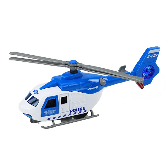 Police Fire Rescue Helicopter Metal Drive Opening Door Žaisliniai automobiliai