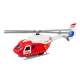 Police Fire Rescue Helicopter Metal Drive Opening Door Žaisliniai automobiliai