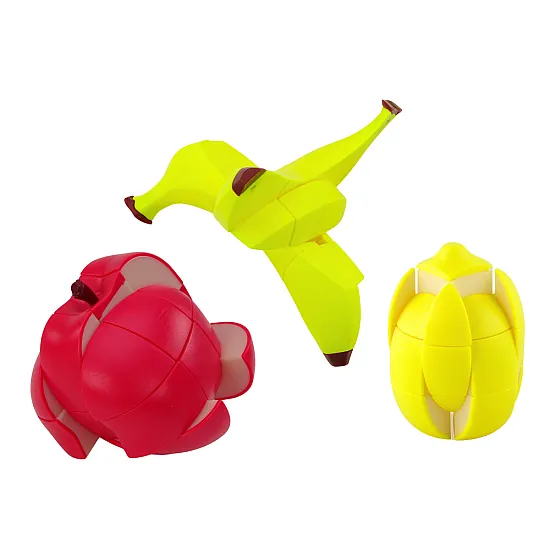 Puzzle Fruits Puzzle Cubes Educational Apple Banana Lemon Magic Lavinamieji