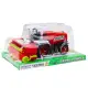 Agricultural Farm Combine Harvester With Header Drive Red Žaisliniai automobiliai