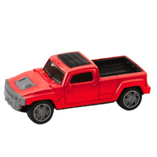Set of Metal Car with Camper Trailer Red Žaisliniai automobiliai