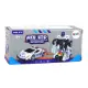 Robot Car Police White 2in1 Transformation Žaisliniai automobiliai