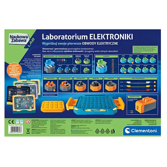 Science Fun Electronics Laboratory Polish Language Clementoni 50727 Lavinamieji