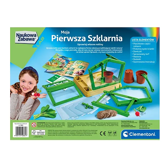 Mano pirmoji šiltnamio laboratorija, lenkų kalba Clementoni 50861 Lavinamieji