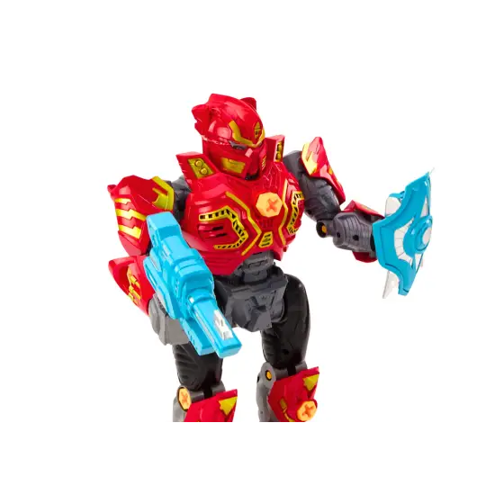 Raudonas surenkamas robotas