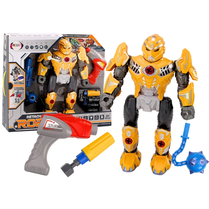 Prefabricated robot with tools