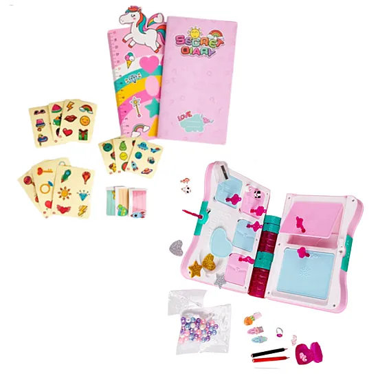 Secret Diary Padlock Notebook Locker Key Accessories Pink Lavinamieji
