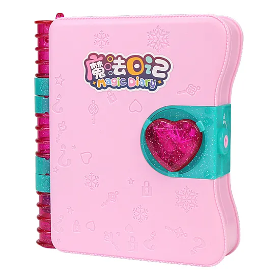 Secret Diary Padlock Notebook Locker Key Accessories Pink Lavinamieji