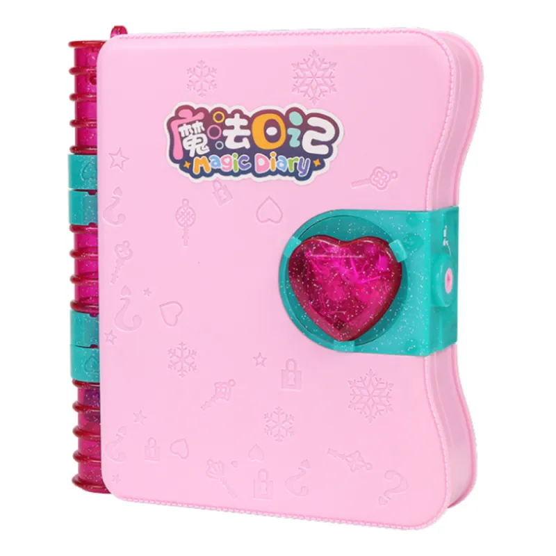 Secret Diary Padlock Notebook Locker Key Accessories Pink Lavinamieji