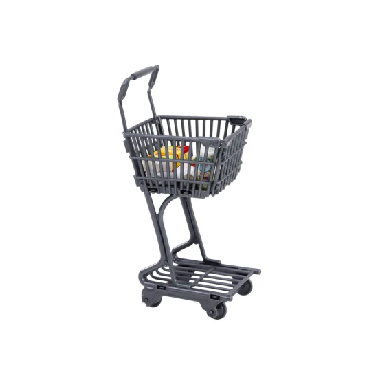 Lėlių prekybos centro rinkinys su lentynomis ir pirkinių vežimėliu Lėlės ir žaidimų rinkiniai