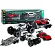 Set: White Off-Road Car, Red Sports Car, Tow Truck Žaisliniai automobiliai