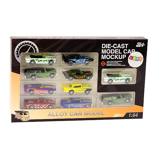 Set of Car Spring Springs 1:64 Metal 10 pcs Žaisliniai automobiliai