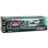 Set of Red Off-Road Car and White Sports Car Tow Truck Žaisliniai automobiliai