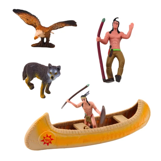 Indėnų figūrų rinkinys Lėlės ir žaidimų rinkiniai