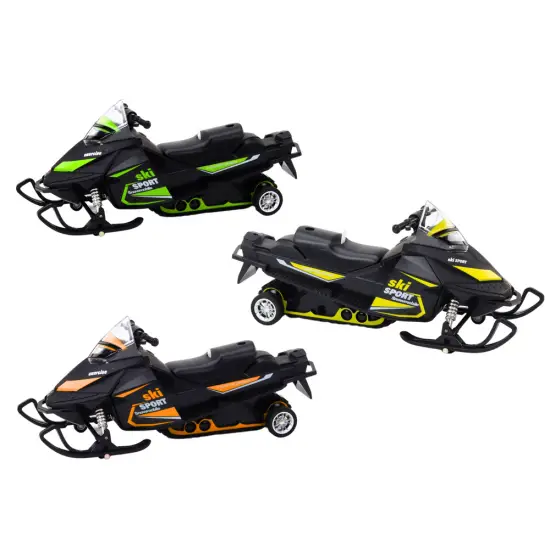 Snowmobile with spring suspension and drive, Scale 1:32, Lights, Sounds Žaisliniai automobiliai