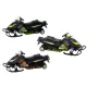 Snowmobile with spring suspension and drive, Scale 1:32, Lights, Sounds Žaisliniai automobiliai