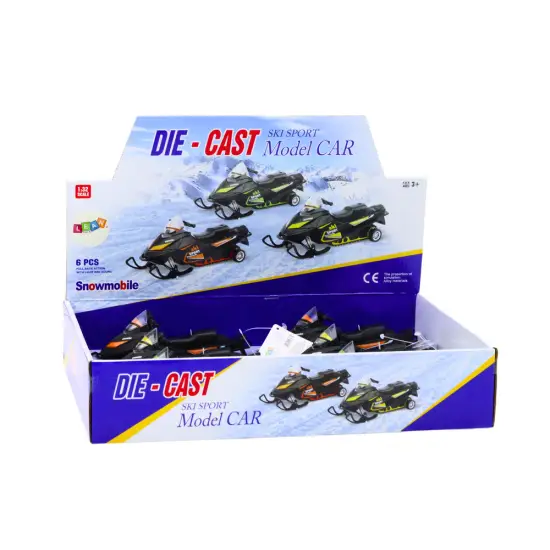 Snowmobile with spring suspension and drive, Scale 1:32, Lights, Sounds Žaisliniai automobiliai