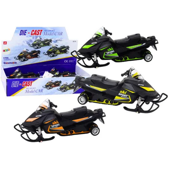 Snowmobile with spring suspension and drive, Scale 1:32, Lights, Sounds Žaisliniai automobiliai