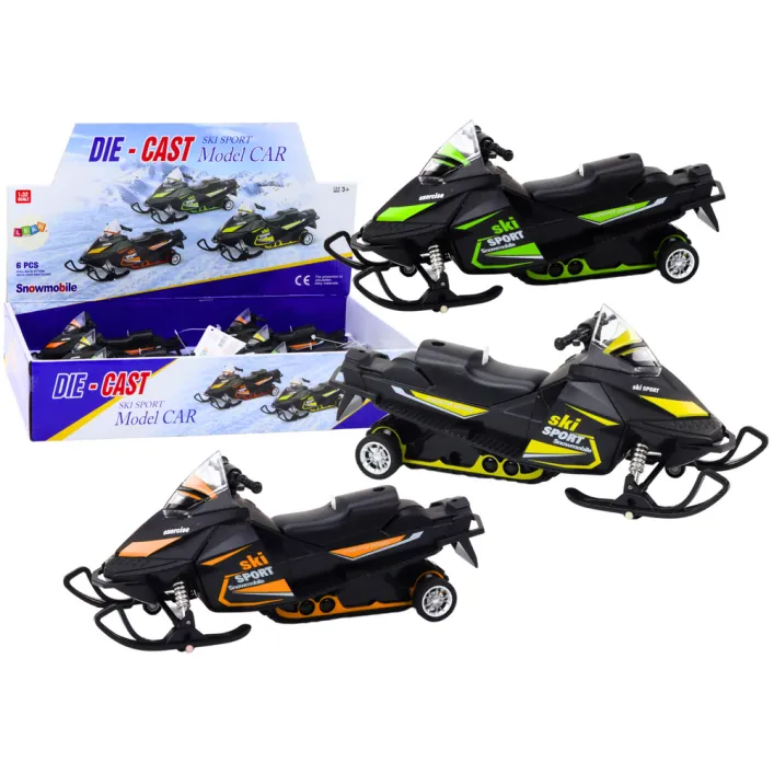 Snowmobile with spring suspension and drive, Scale 1:32, Lights, Sounds Žaisliniai automobiliai