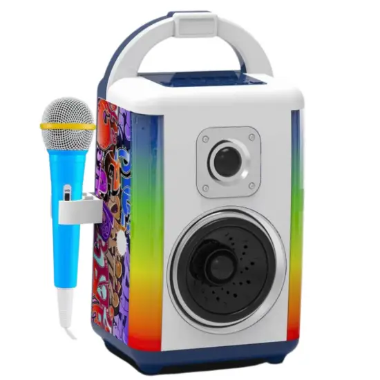 Muzikos rinkinys su garso kalonėle, mikrofonu ir LED šviesomis Muzikos instrumentai