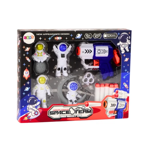 Kosmoso astronautų minkštų šautuvų komplektas Šautuvai