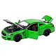 Sports Car Metal Friction Drive Openable Elements 1:24 Green Toy cars