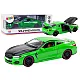 Sports Car Metal Friction Drive Openable Elements 1:24 Green Toy cars