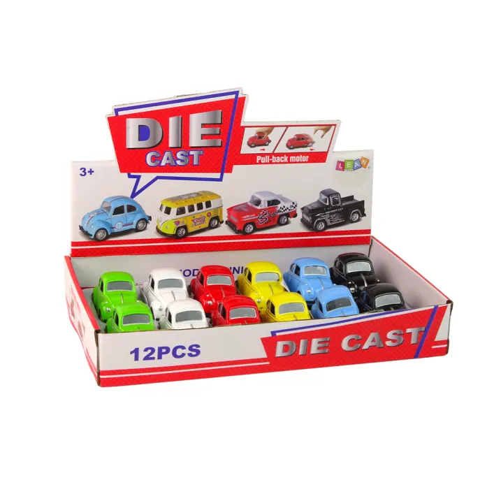 Spring Spring With Friction Drive Beetle Passenger Car 6 Colors Žaisliniai automobiliai