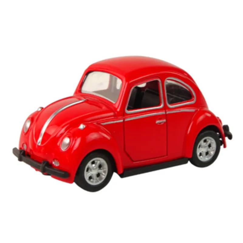 Spring Spring With Friction Drive Beetle Passenger Car 6 Colors Žaisliniai automobiliai