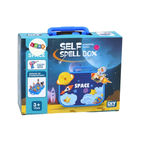 Lagaminas „Pasidaryk pats“ rinkinys su konstravimo kaladėlėmis, 228 dalys. Konstruktoriai