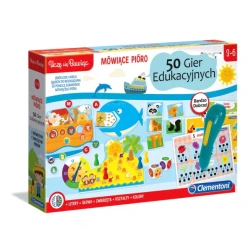 Kalbantis rašiklis 50 edukacinių žaidimų, lenkų kalba Clementoni 50650