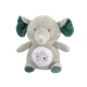 Teddy Bear Elephant Sleeping Melodies Light Star Projector Gray Pliušiniai žaislai