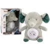 Teddy Bear Elephant Sleeping Melodies Light Star Projector Gray Pliušiniai žaislai