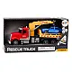 Tow Truck With Crane On Auto Lights Sounds Drive Red Žaisliniai automobiliai