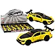 Toy Car Sports Car 1:32 Friction Drive Metal Yellow Žaisliniai automobiliai