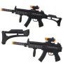 Black toy machine gun with light and sound effects