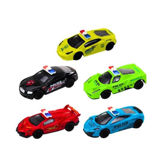 Toy car Police spring 1:43 Metal drive Rubber wheels Žaisliniai automobiliai
