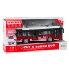 Trolleybus Bus 1:16 Lights Sounds Drive White and Red Žaisliniai automobiliai