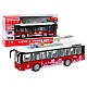 Trolleybus Bus 1:16 Lights Sounds Drive White and Red Samochody-zabawki
